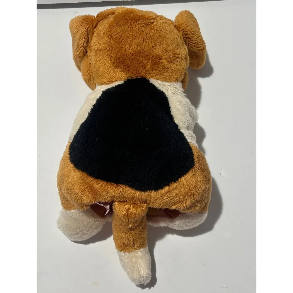 Trudi Roma Beagle Hound Dog Plush Hand Puppet Retired Brown White Black Italy